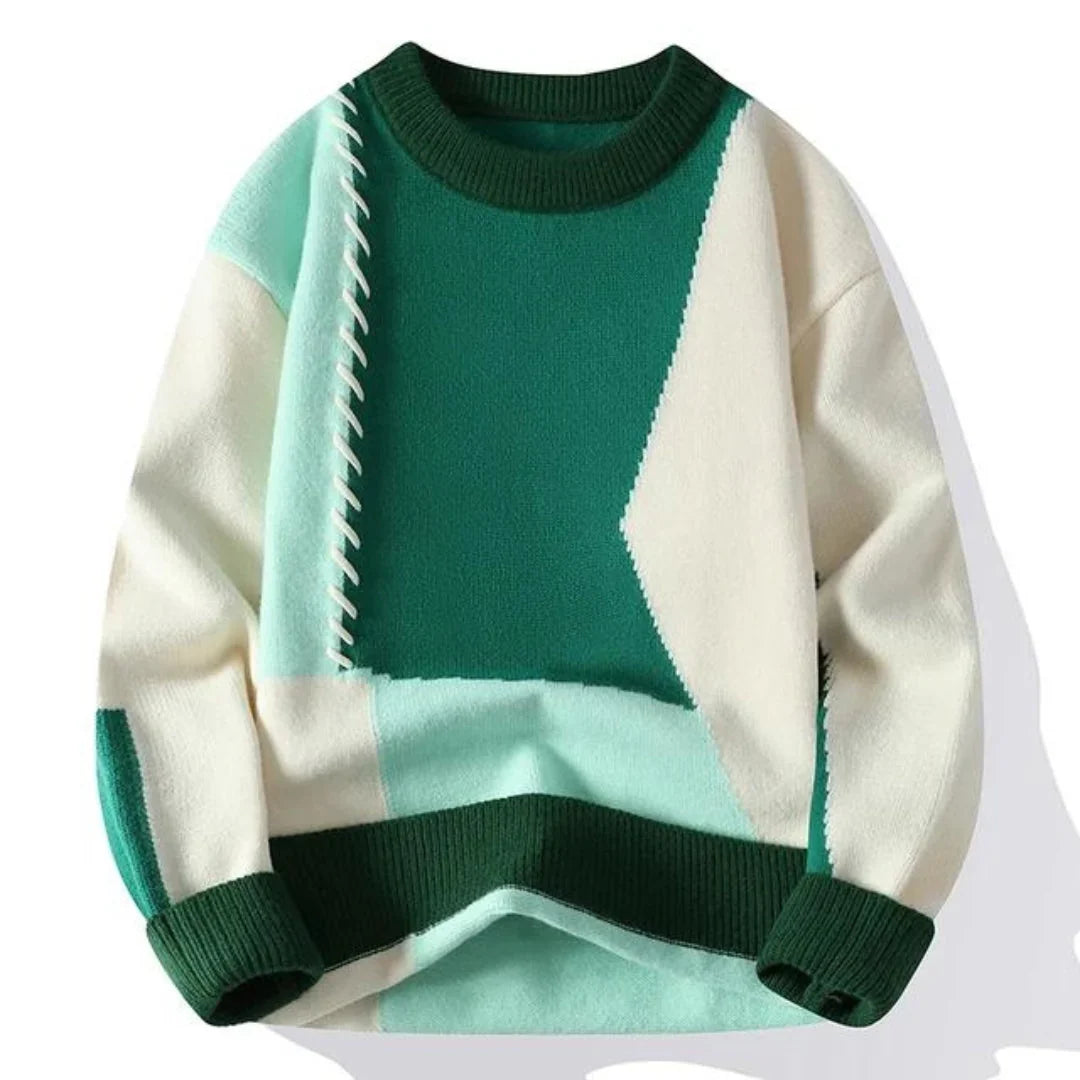Wella - Maglia con motivo patchwork