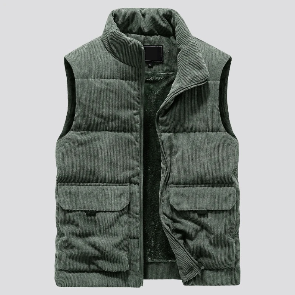 Gilet invernale in velluto a coste