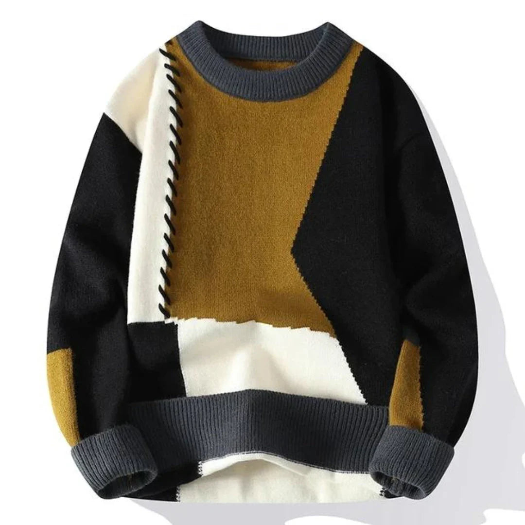 Wella - Maglia con motivo patchwork