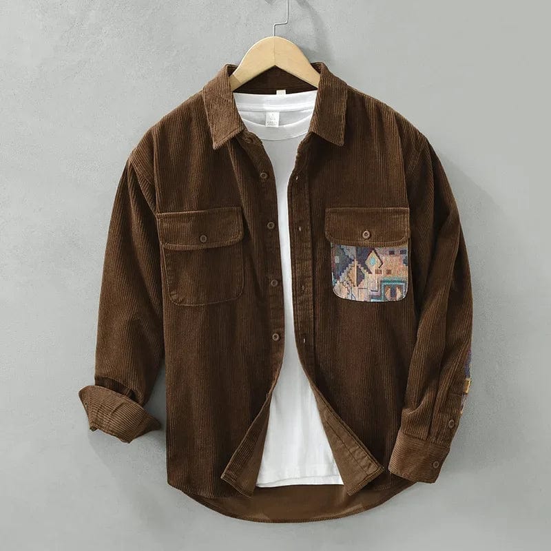 Loris - Camicia in cotone a coste