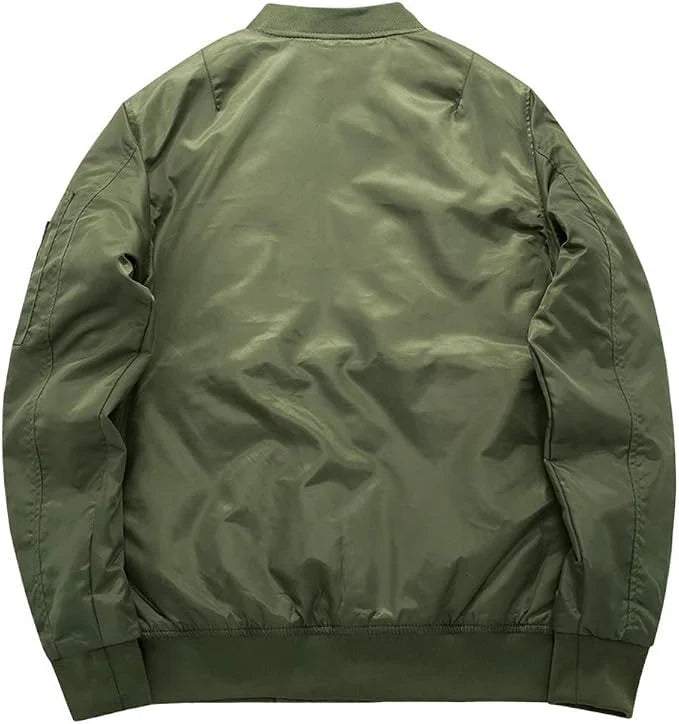 Bomber imbottito da uomo con zip e tasche laterali – foto 4