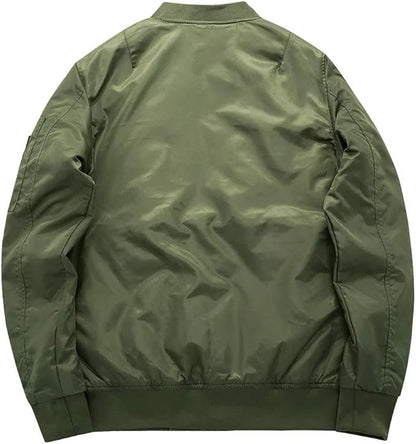 Bomber imbottito da uomo con zip e tasche laterali – foto 4