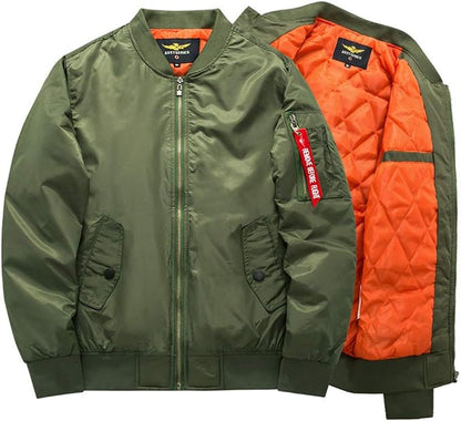 Bomber imbottito da uomo con zip e tasche laterali – foto 5