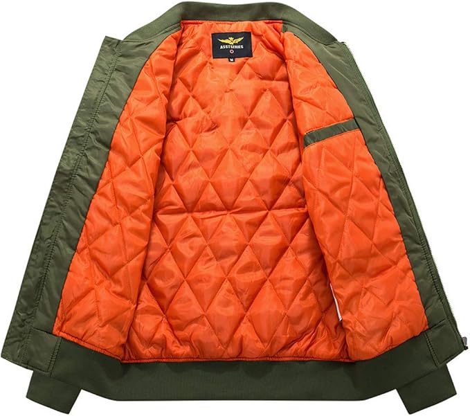 Bomber imbottito da uomo con zip e tasche laterali – foto 6