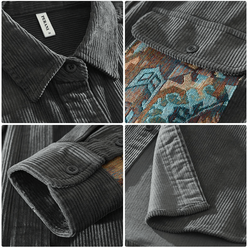 Loris - Camicia in cotone a coste