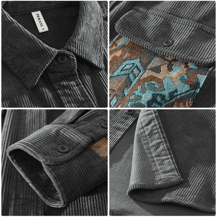 Loris - Camicia in cotone a coste
