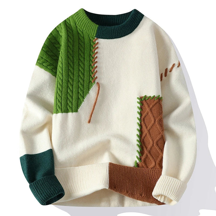 Wella - Maglia con motivo patchwork