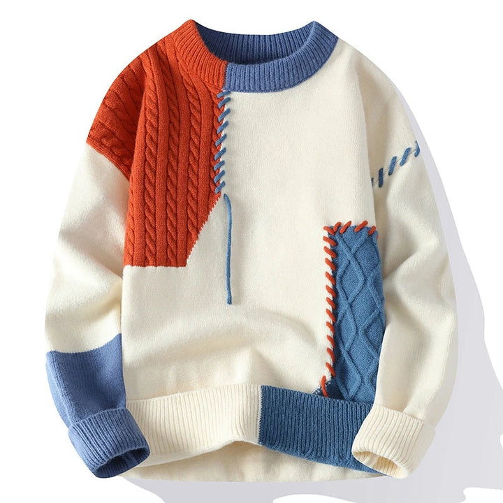 Wella - Maglia con motivo patchwork
