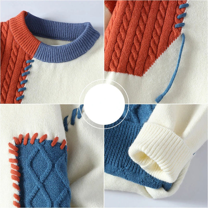 Wella - Maglia con motivo patchwork