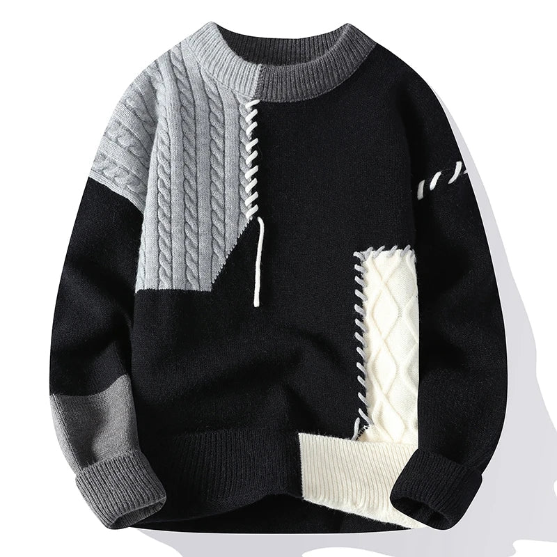 Wella - Maglia con motivo patchwork
