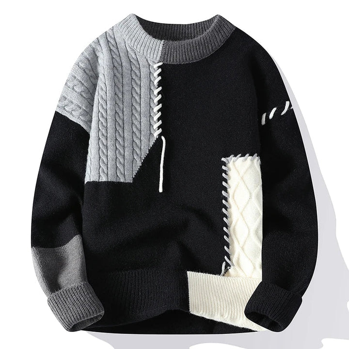 Wella - Maglia con motivo patchwork